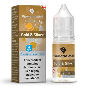 سالت سیگار هدسون دیاموند میست | Diamond Mist Gold & Silver 10ml