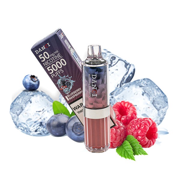پاد یکبار مصرف بلوبری تمشک یخ دنسی | DANCI Blueberry Raspberry