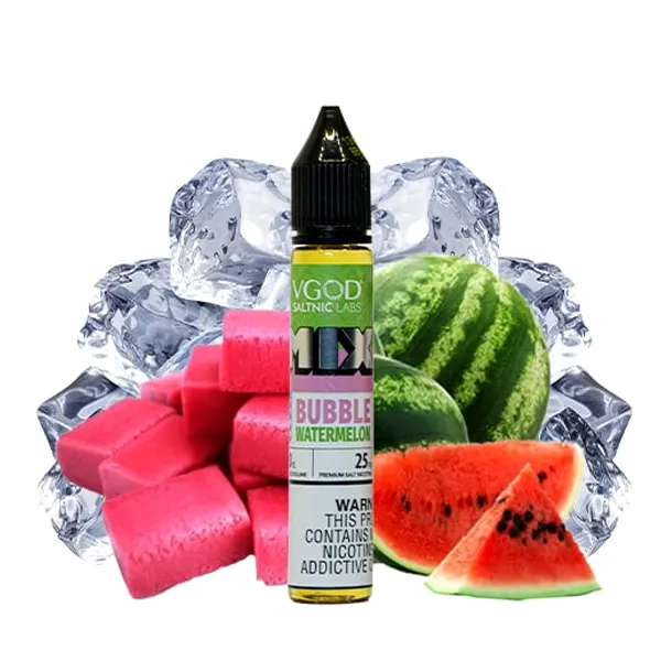 سالت آدامس بادکنکی هندوانه یخ ویگاد | VGOD Mix Iced Bubble Watermelon